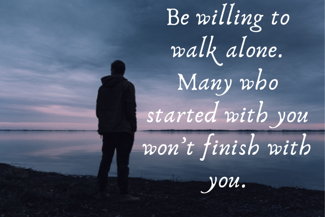 Alone captions